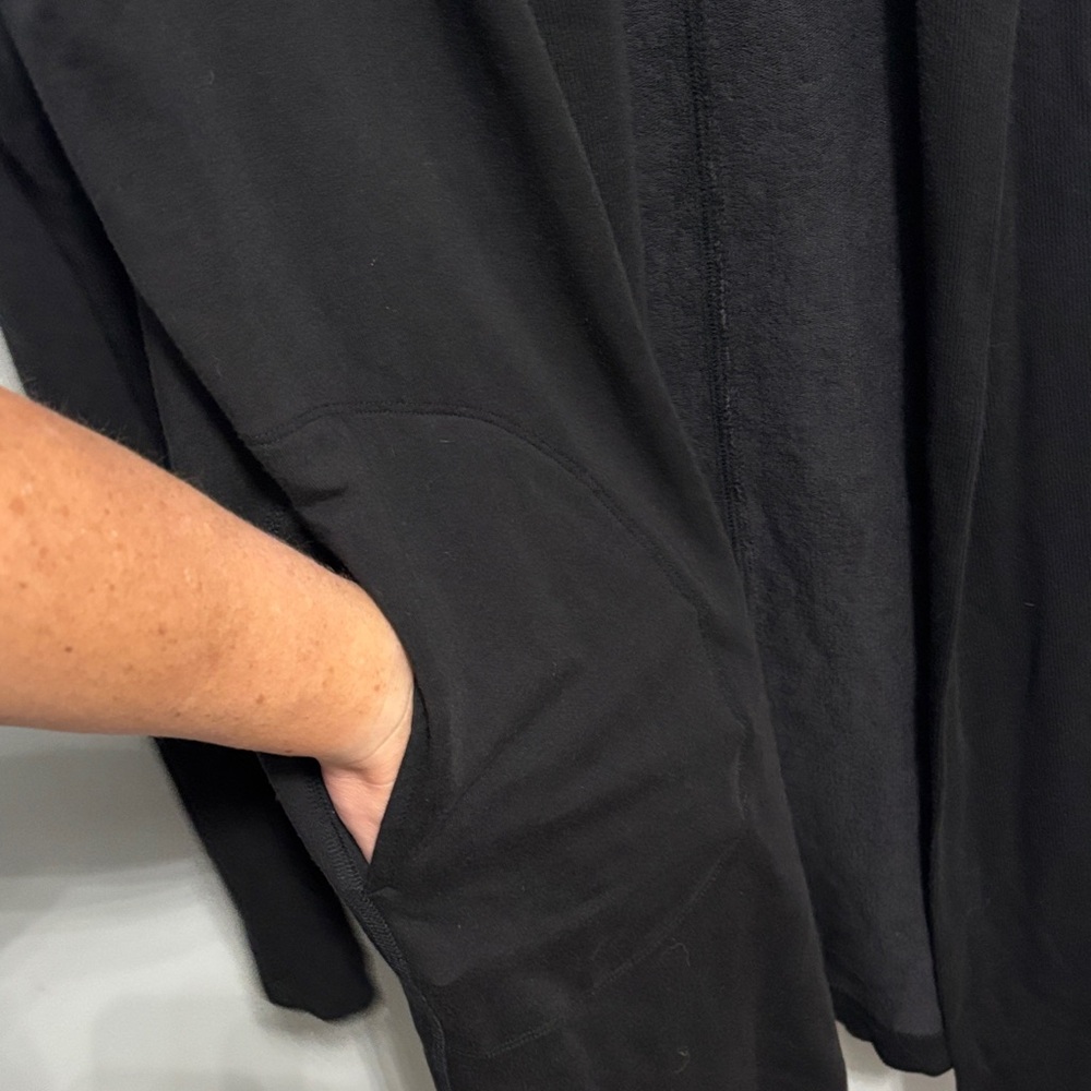 Athleta open long cardigan women’s medium black - Picture 6 of 7